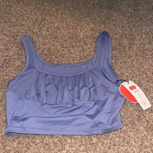 Purple crop tank top